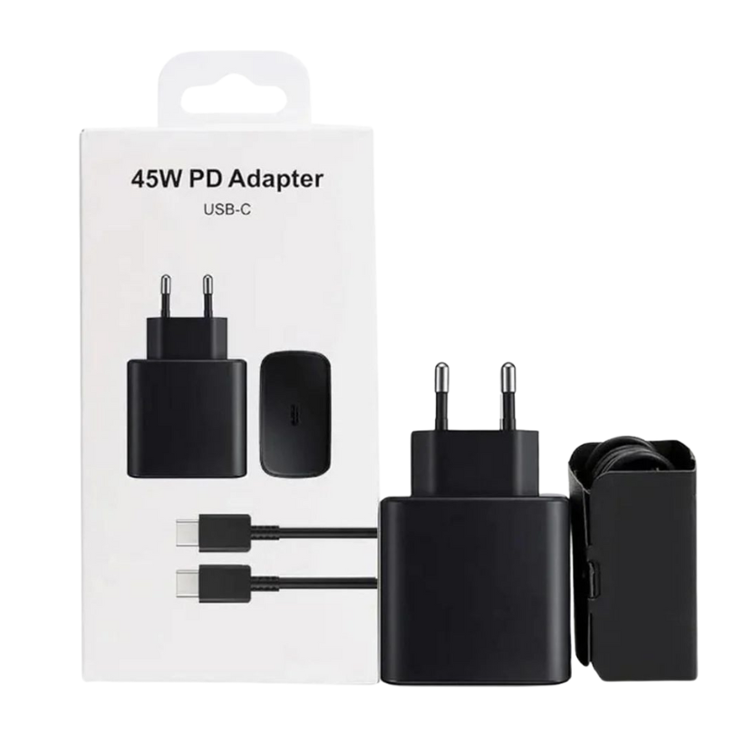 Snabbladdnings-kit Adapter & USB-C Kabel 45W